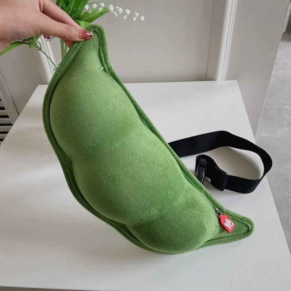 Small Crossbody Bag Funny Pea Shaped Shoulder Bag Lightweight Chest Bag Cute - Picture 5 of 8
